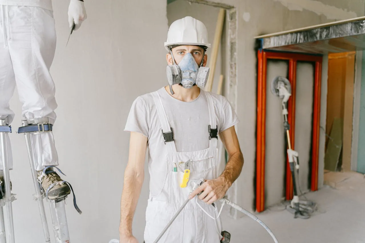 Photo by Antoni Shkraba: https://www.pexels.com/photo/man-in-white-crew-neck-t-shirt-wearing-a-mask-5493661/